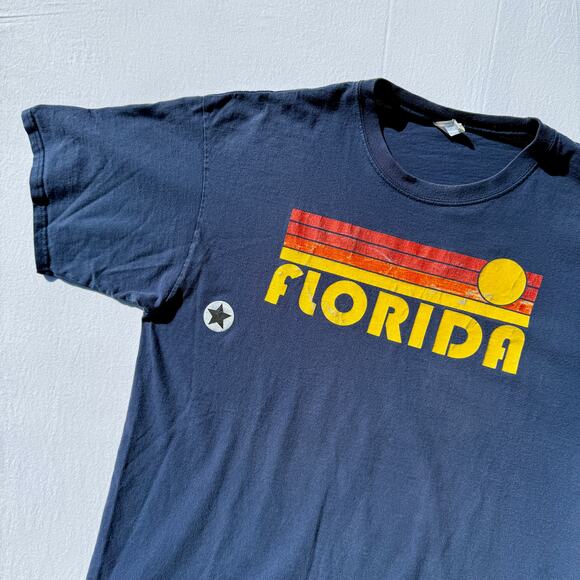 Vintage Other - VTG 70s Florida T-Shirt Unisex Size XL Heavyweight 100% Cotton 1970's Vintage